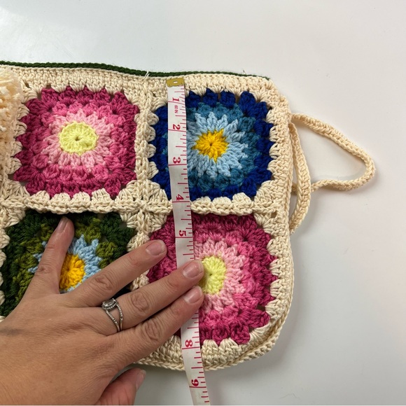 Handmade Granny Square Crochet Bag - Picture 10 of 11